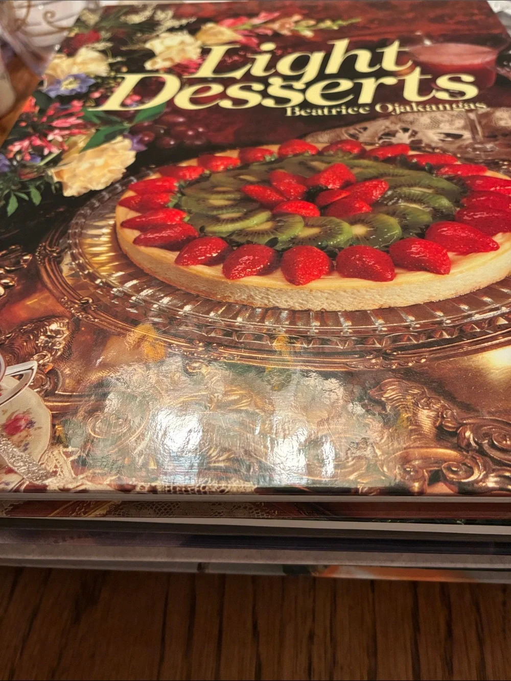 Light Desserts Hardcover Cookbook - - Red/Green Cover